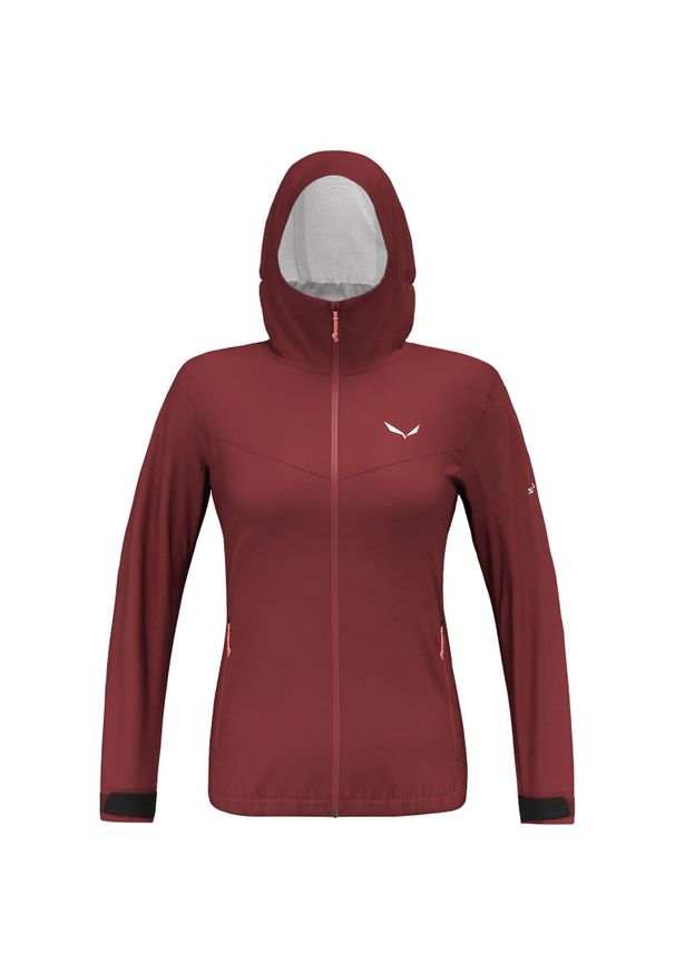 Kurtka przeciwdeszczowa damska Salewa Puez Aqua 4 PTX 2.5L Jacket. Kolor: czerwony. Sport: turystyka piesza