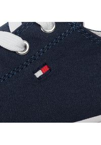 TOMMY HILFIGER - Tommy Hilfiger Trampki Low Cut Lace-Up Sneaker T3X4-30692-0890 S Granatowy. Kolor: niebieski. Materiał: materiał #8