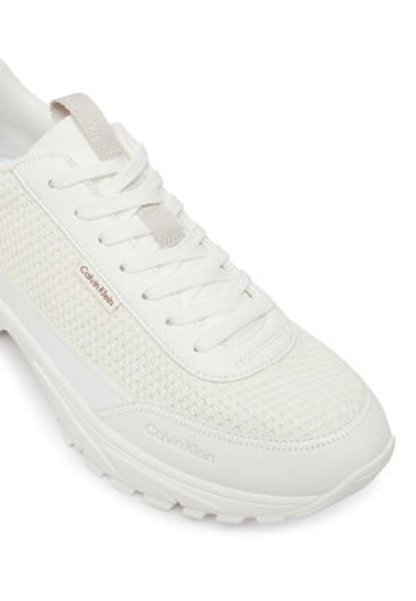 Calvin Klein Sneakersy Hike Runner Laceup Mesh HM0HM02240 Biały. Kolor: biały. Materiał: materiał