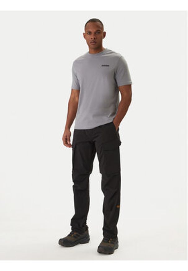Napapijri T-Shirt Smallbox NP0A88TR Szary Regular Fit. Kolor: szary. Materiał: bawełna