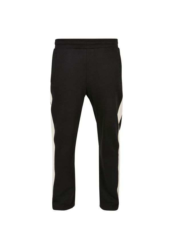 Spodnie dresowe w paski Urban Classics GT. Kolor: czarny. Materiał: dresówka. Wzór: paski