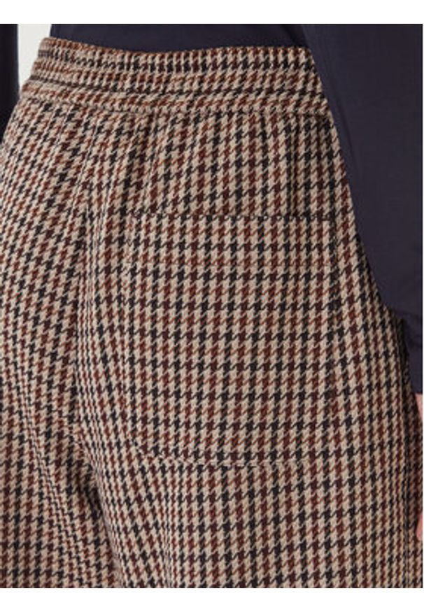 Weekend Max Mara Spodnie materiałowe Ebe 2525136052 Beżowy Wide Leg. Kolor: beżowy. Materiał: wełna, bawełna