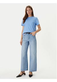 Calvin Klein T-Shirt 20s Classic Logo LV147C857G Niebieski Regular Fit. Kolor: niebieski. Materiał: bawełna #5