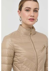 Patrizia Pepe kurtka puchowa damska kolor beżowy przejściowa. Kolor: beżowy. Materiał: puch #3