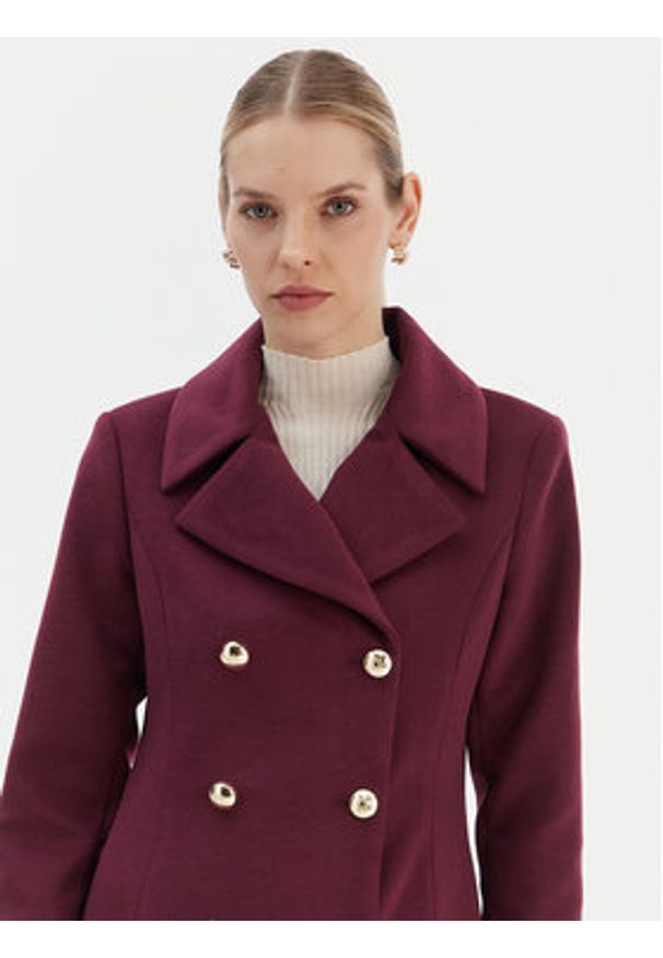 Rinascimento Płaszcz przejściowy CFC0126730003 Bordowy Regular Fit. Kolor: czerwony. Materiał: syntetyk