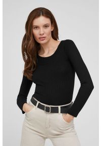 Answear Lab sweter damski kolor czarny. Kolor: czarny. Materiał: dzianina. Wzór: gładki. Styl: wakacyjny #1