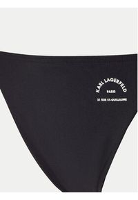 Karl Lagerfeld - KARL LAGERFELD Dół od bikini A1W46099 Czarny. Kolor: czarny. Materiał: syntetyk #5