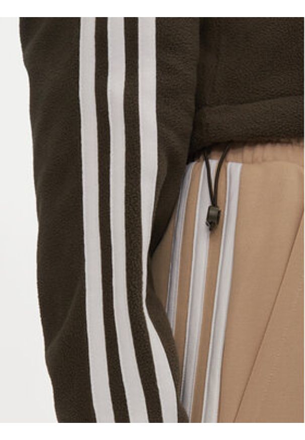 Adidas - adidas Polar Polar Fleece 1/2 Zip IW3164 Zielony Loose Fit. Kolor: zielony. Materiał: syntetyk