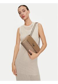 Calvin Klein Torebka Re-Lock Conv Shoulder Bag_Jqc K60K612641 Beżowy. Kolor: beżowy