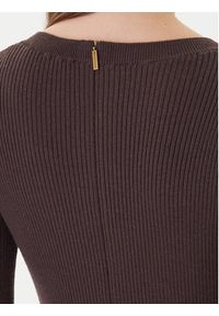 MICHAEL Michael Kors Sukienka dzianinowa MF5835G4VR Brązowy Slim Fit. Kolor: brązowy. Materiał: wełna #4