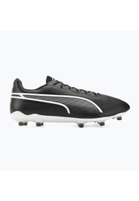 Buty piłkarskie męskie Puma 01 King Pro Fg Ag. Zapięcie: sznurówki. Kolor: czarny, biały, wielokolorowy. Materiał: syntetyk, materiał. Szerokość cholewki: normalna. Sport: piłka nożna