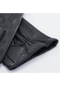 Wittchen - Męskie rękawiczki z gładkiej skóry czarne. Kolor: czarny. Materiał: skóra. Wzór: gładki. Sezon: jesień, zima. Styl: elegancki #3