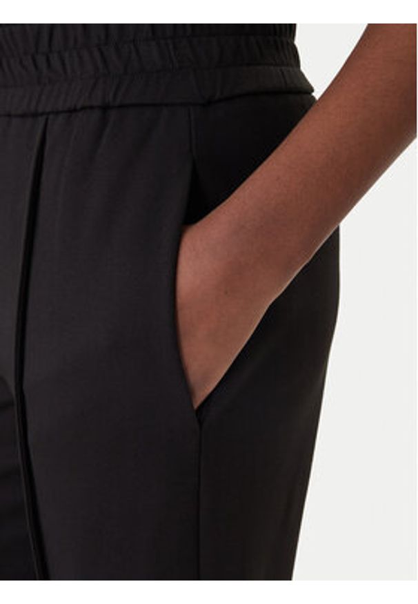 Patrizia Pepe Spodnie materiałowe 8P0813/A715 Czarny Wide Leg. Kolor: czarny. Materiał: wiskoza