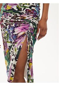 Just Cavalli Sukienka codzienna 76PAO939 Kolorowy Slim Fit. Okazja: na co dzień. Materiał: wiskoza. Wzór: kolorowy. Typ sukienki: proste. Styl: casual