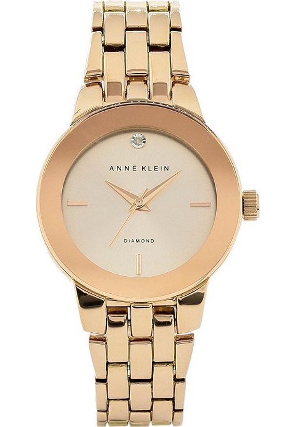 Zegarek Anne Klein Zegarek damski Anne Klein AK-1930RGRG różowe złoto. Kolor: złoty, wielokolorowy, różowy