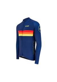 KEADA SPORTS - Męska koszulka kolarska z długim rękawem – Sunrise. Kolor: niebieski. Długość rękawa: długi rękaw. Długość: długie. Sport: kolarstwo