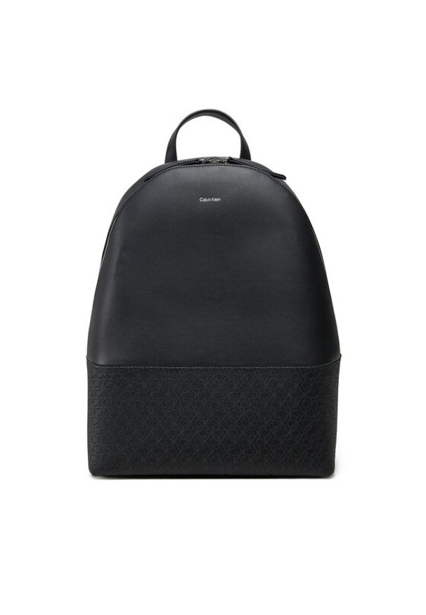 Calvin Klein Plecak Ck Mixmedia Backpack_Mono K60K613184 Czarny. Kolor: czarny. Materiał: skóra