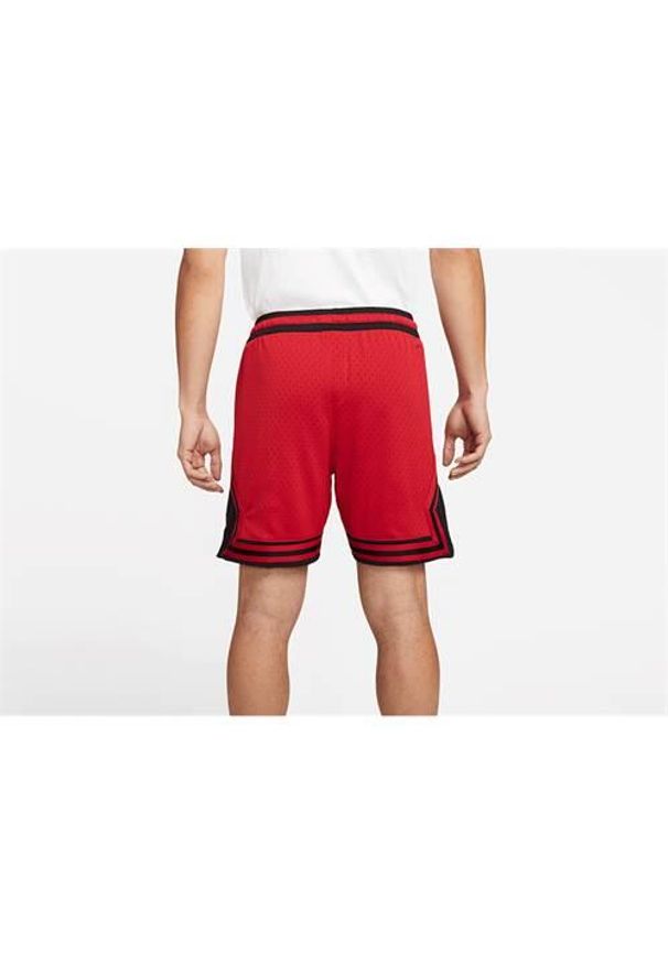 Spodnie koszykarskie męskie Nike Air Jordan Dri-fit. Kolor: czerwony. Materiał: materiał, syntetyk. Technologia: Dri-Fit (Nike). Długość: krótkie. Sport: koszykówka
