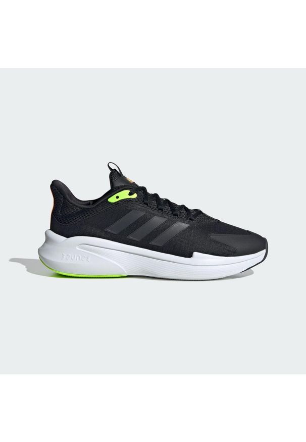 Adidas - AlphaEdge + Shoes. Kolor: czarny, szary, wielokolorowy, żółty. Materiał: materiał. Sport: turystyka piesza
