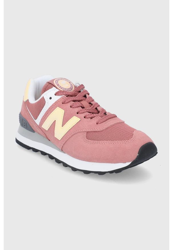 New Balance - Buty WL574HD2. Zapięcie: sznurówki. Kolor: różowy. Materiał: guma. Model: New Balance 574
