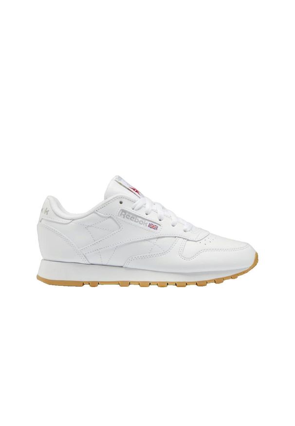 Buty do chodzenia damskie Reebok Classic Leather. Zapięcie: sznurówki. Kolor: szary, biały, wielokolorowy. Materiał: skóra, guma. Szerokość cholewki: normalna. Model: Reebok Classic. Sport: turystyka piesza