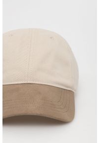 Abercrombie & Fitch czapka z daszkiem kolor beżowy gładka. Kolor: beżowy. Wzór: gładki #2