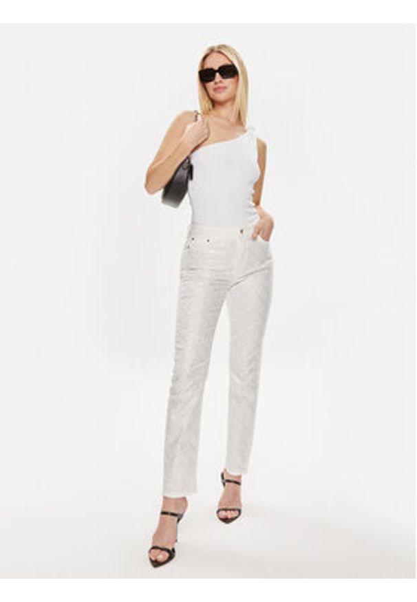 Guess Body Elena W4GP11 KC7D2 Biały Slim Fit. Kolor: biały. Materiał: syntetyk