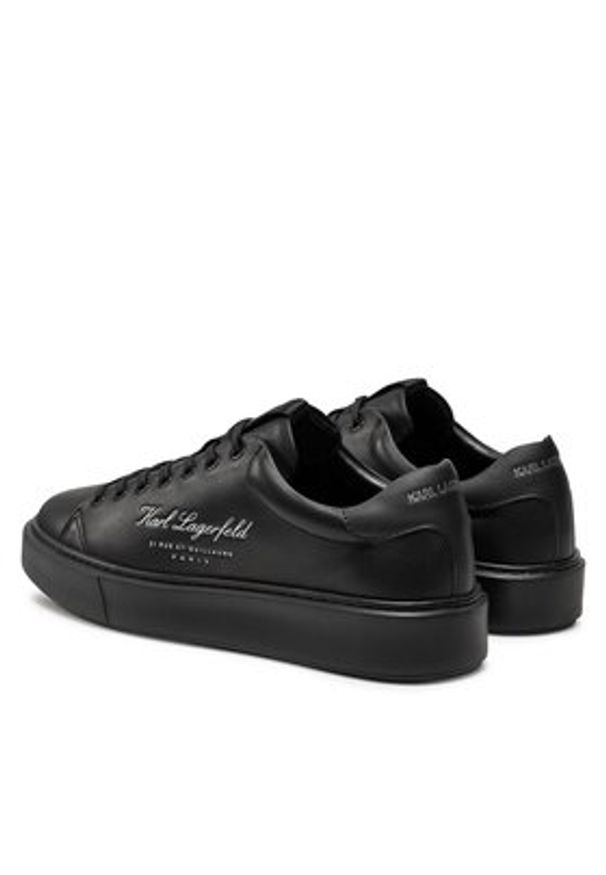 Karl Lagerfeld - KARL LAGERFELD Sneakersy KL52223 Czarny. Kolor: czarny. Materiał: skóra