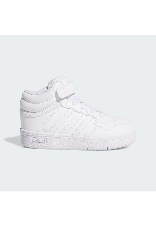 Adidas - Buty Hoops 4.0 Mid Kids. Okazja: na co dzień. Kolor: czarny, biały, wielokolorowy. Sport: koszykówka