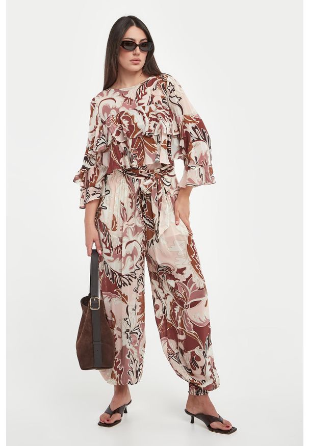 Marella - Koszula damska z falbanami Falco MARELLA SPORT. Styl: sportowy