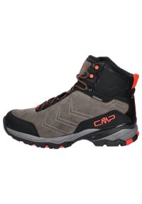 Buty trekkingowe męskie CMP Melnick Mid Wp Waterproof. Wysokość cholewki: za kostkę. Zapięcie: sznurówki. Kolor: wielokolorowy, szary, pomarańczowy. Materiał: tkanina, skóra, materiał, syntetyk. Szerokość cholewki: normalna. Sport: turystyka piesza #2