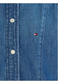 TOMMY HILFIGER - Tommy Hilfiger Sukienka jeansowa KG0KG07562 Niebieski Regular Fit. Kolor: niebieski. Materiał: bawełna
