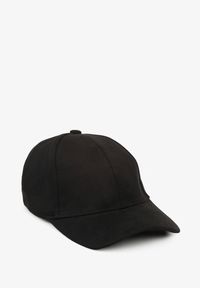 Renee - Czarna Casualowa Czapka z Daszkiem Tuslena. Kolor: czarny. Materiał: jeans. Sezon: wiosna. Styl: casual #1