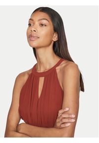 Vila Sukienka wieczorowa Milina 14052647 Brązowy Regular Fit. Kolor: brązowy. Materiał: syntetyk. Styl: wizytowy #7