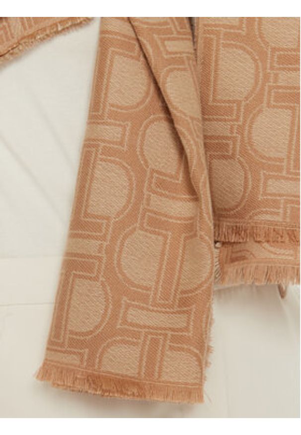 TwinSet - TWINSET Szalik 242TO5150 Beżowy. Kolor: beżowy. Materiał: poliester, materiał