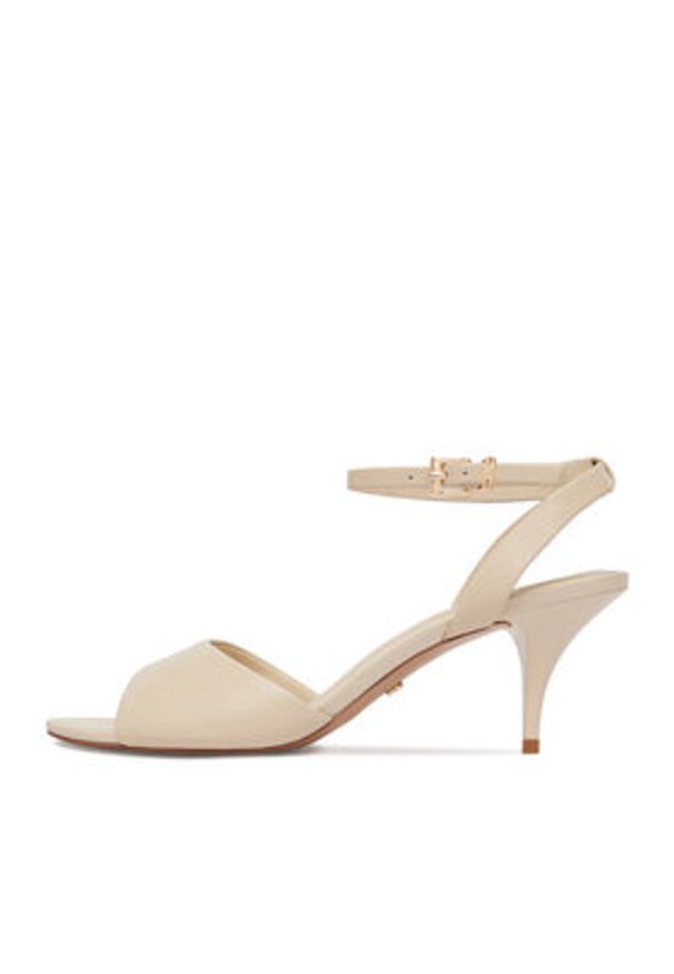 Gino Rossi - GINO ROSSI Sandały C-LT51-38 Beżowy jasny. Kolor: beżowy. Materiał: skóra