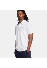 Koszulka polo męska Under Armour Icon Polo. Typ kołnierza: polo. Kolor: biały. Styl: sportowy #1