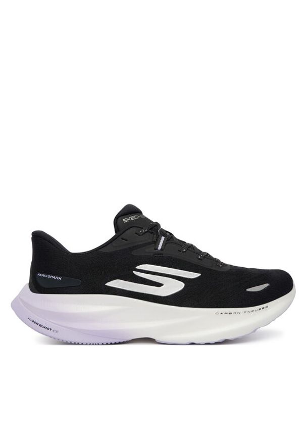 skechers - Skechers Buty do biegania Aero Spark 172200/BKPR Czarny. Kolor: czarny. Materiał: materiał