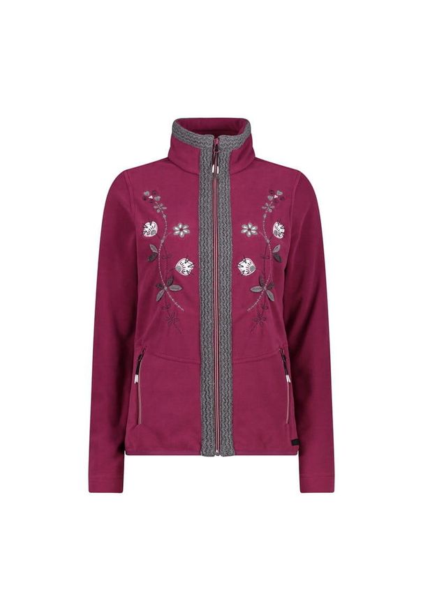Bluza damska turystyczna CMP 32J2376. Okazja: na co dzień. Kolor: czerwony. Styl: casual, sportowy. Sport: turystyka piesza