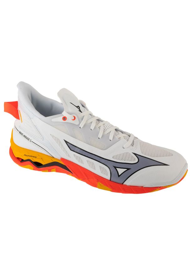 Mizuno - Buty do piłki ręcznej męskie, Wave Mirage 5. Kolor: biały. Model: Mizuno Wave. Sport: piłka ręczna