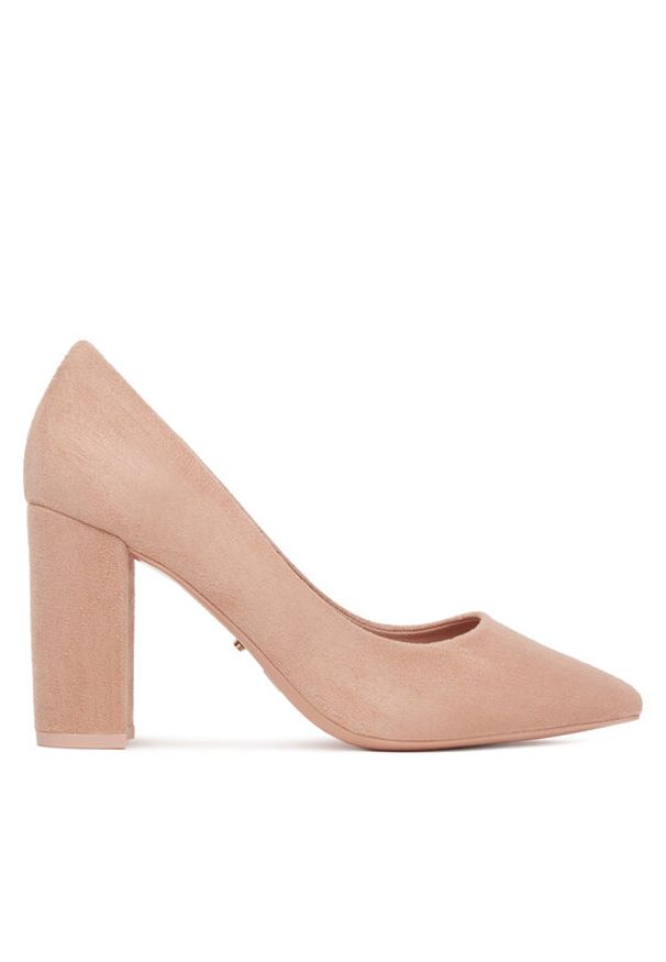 DeeZee Czółenka DZ0010 LIGHT PINK SU Różowy. Kolor: różowy. Materiał: materiał