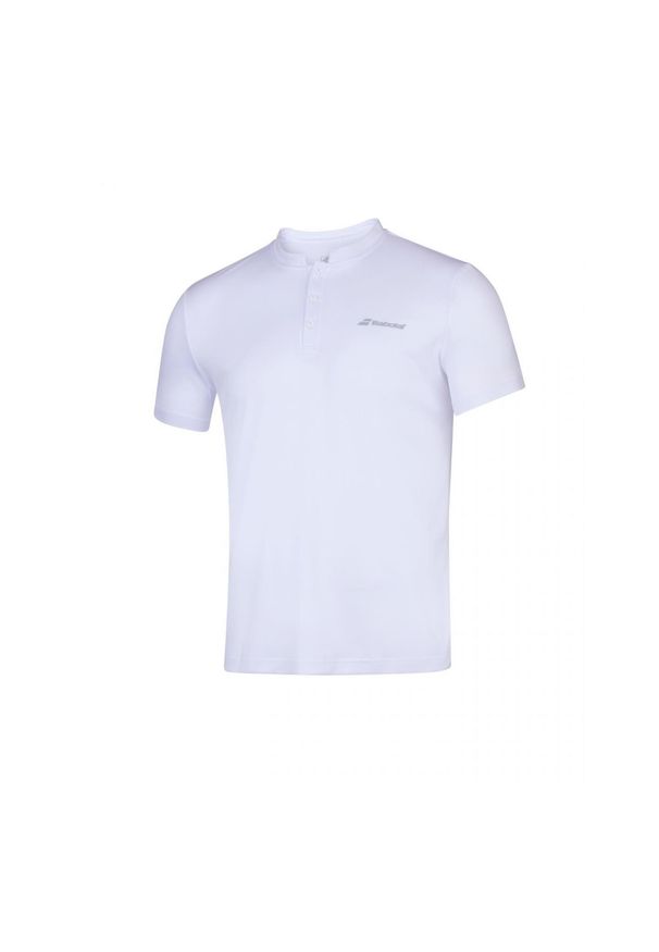 Koszulka chłopięca Babolat Play Polo Boy biała 140. Typ kołnierza: polo. Kolor: biały