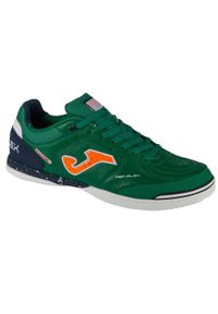 Joma - Buty halowe do piłki nożnej męskie, Top Flex 24 TOPW IN. Kolor: zielony. Materiał: materiał, syntetyk. Sport: piłka nożna
