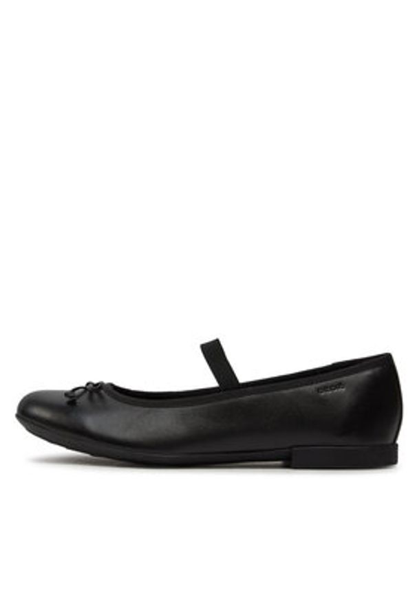 Geox Baleriny J Plie' B J3455B 00043 C9997 D Czarny. Kolor: czarny. Materiał: skóra