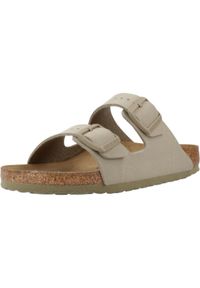 Klapki damskie Birkenstock Arizona Faded. Kolor: brązowy, wielokolorowy. Materiał: syntetyk, materiał. Sezon: lato. Sport: turystyka piesza