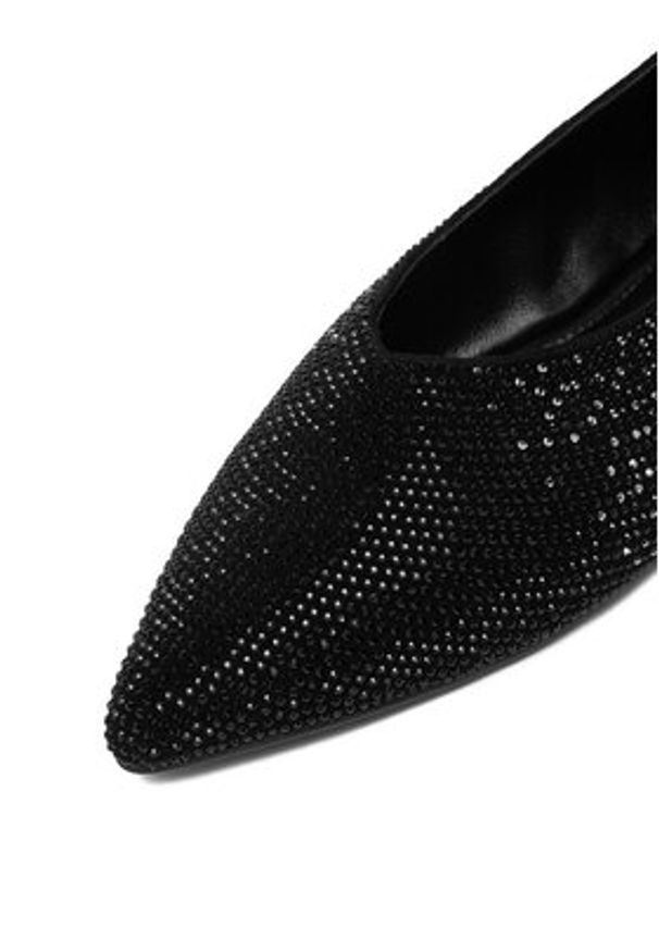 Eva Minge Baleriny EO-NAYA-LT1408-17-1 Czarny. Kolor: czarny. Materiał: syntetyk, skóra