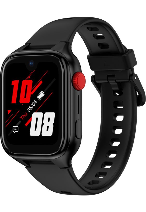 NoName - Smartwatch STELIO Smartwatch dla dzieci Junior Pro AI 4G ST-SWJ102-BK czarny SIM, GPS, openAI, Android, SOS, AMOLED, wideorozmowy, wodoodporny, 2 pask. Rodzaj zegarka: smartwatch. Kolor: czarny