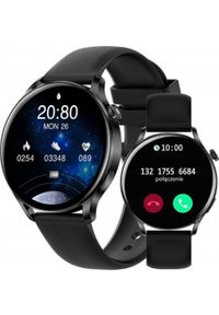 Smartwatch Rubicon Smartwatch damski z funkcją rozmowy Rubicon SMARUB130 z czarnym paskiem RNCE81. Rodzaj zegarka: smartwatch. Kolor: czarny #1
