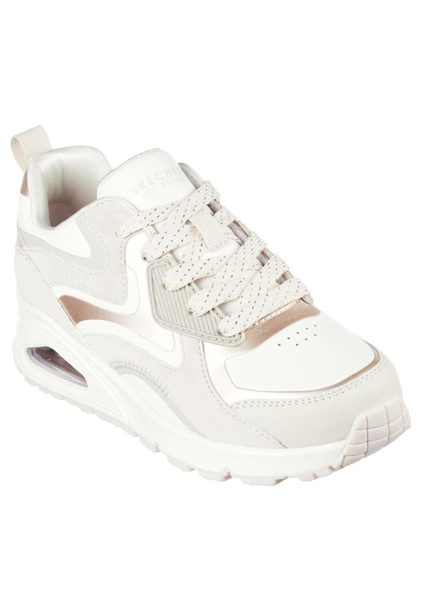 skechers - Sneakersy dziewczęce Skechers Uno Gen1 - Color Surge. Okazja: na co dzień. Kolor: beżowy. Materiał: materiał, tkanina. Szerokość cholewki: normalna. Sport: turystyka piesza