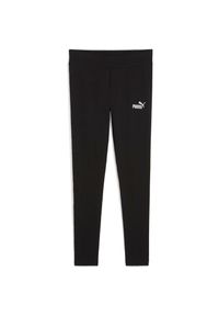 Spodnie Puma Ess Tape Leggings, Kobiety. Kolor: czarny. Materiał: bawełna, materiał
